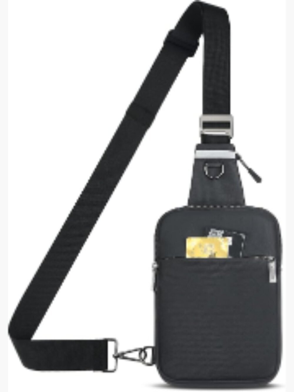Sling Bag Crossbody with RFID Faux Leather Travel Chest Bag